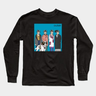 Funny Ouiser Boudreaux Parody Album Cover Blue Long Sleeve T-Shirt